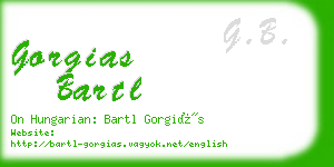 gorgias bartl business card